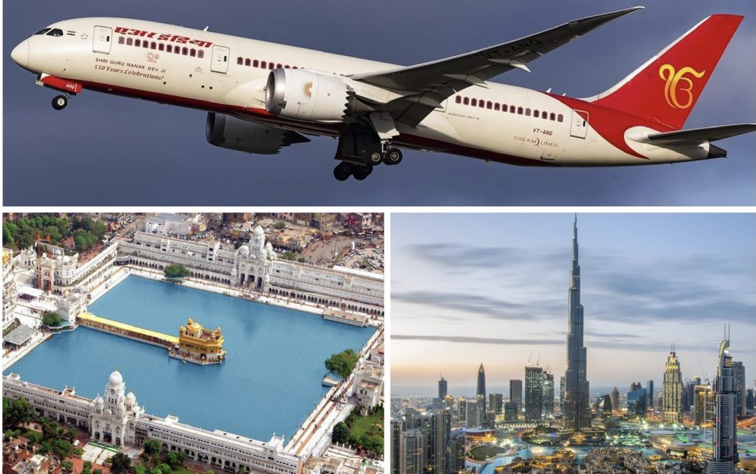 Now Travel With Air India from Dubai to Amritsar